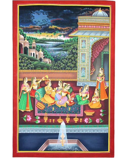 Traditional Indian Miniature Painting- Pushk- 3